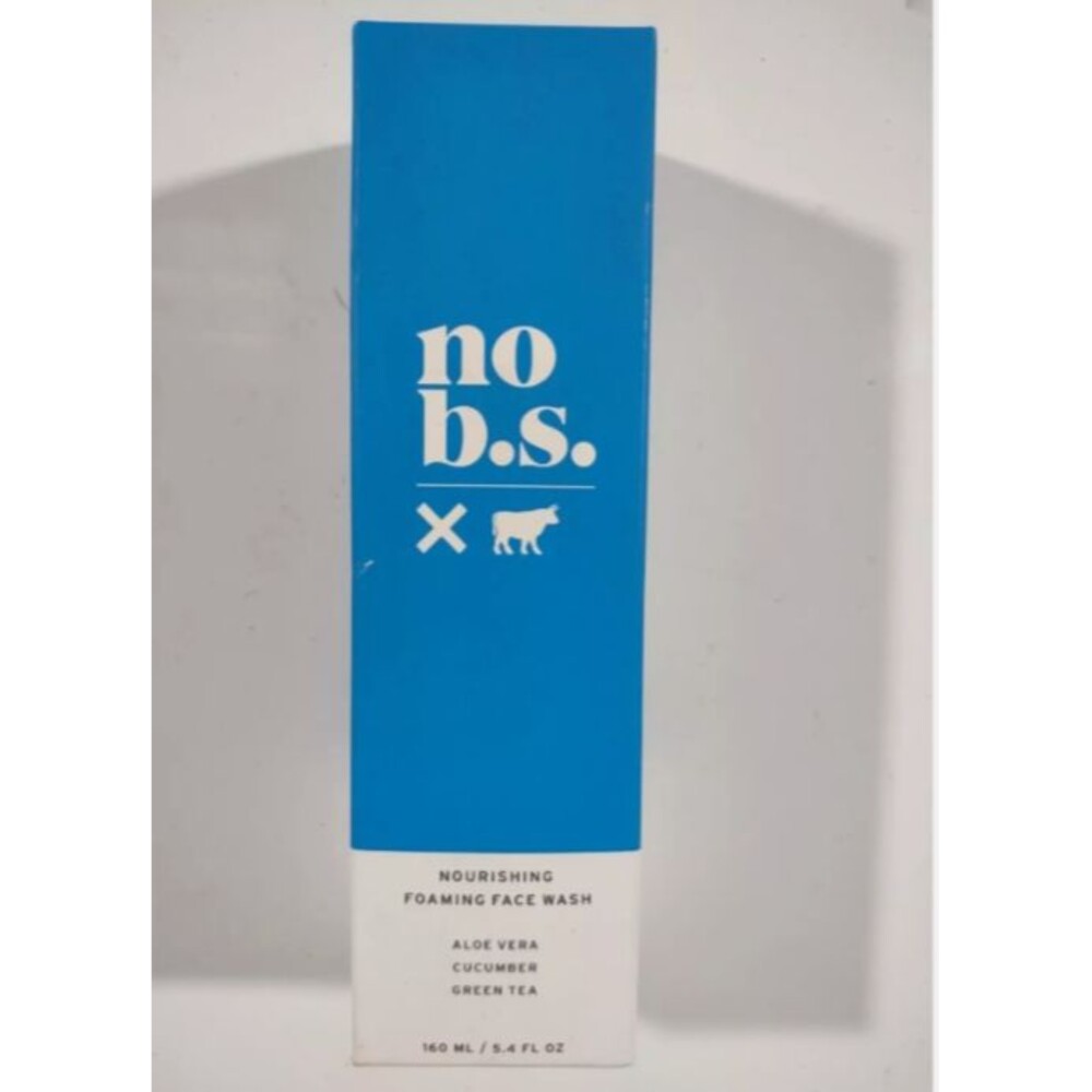 No B.S. Foaming Cleanser, Natural Face Wash with Cucumber, Green Tea & Aloe Vera